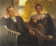 Richard Bergh Author Per Hallstrom and his wife Helga oil painting picture wholesale